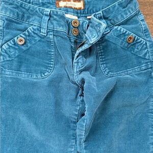Vintage Jordache Teal Corduroy low rise pants